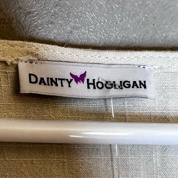 NWT Dainty Hooligan Boho Let It Play Out Cream Wrap Dress Size Small - Picture 12 of 14